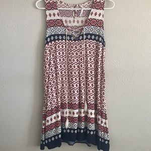 Blu Pepper Dress | Size Medium | Navy and Orange